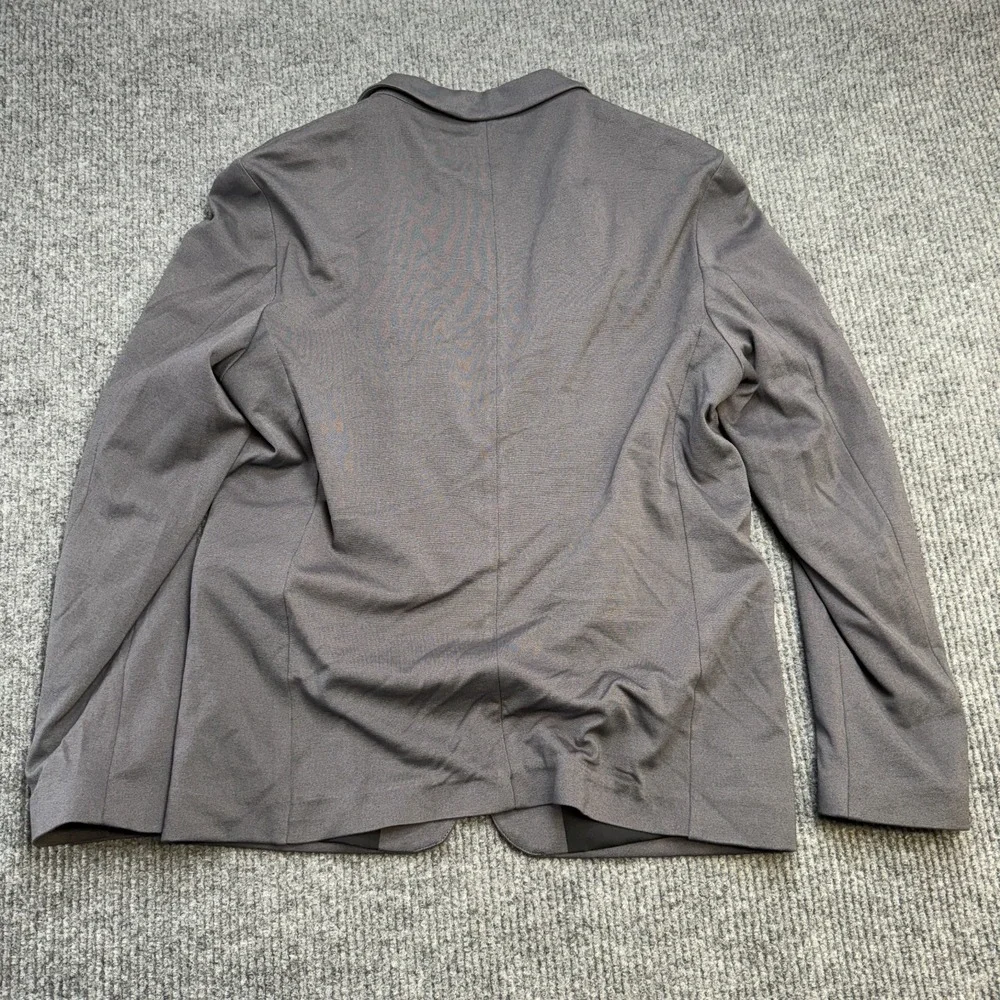 Zara‎ Blazer Mens XL Gray Unstructured Comfort Jacket Knit Stretch One Button